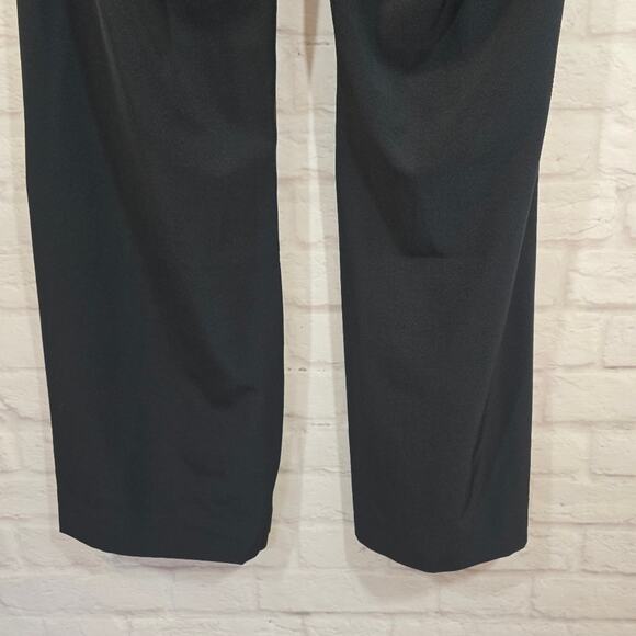 MO Soft Surroundings Black Flare Full Length Pants NWT Sz M 10 12 Active Pull On - Picture 9 of 12